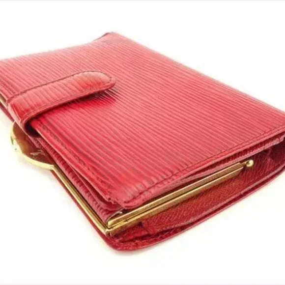 Louis Vuitton Wallet Purse Coin purse Epi Red Epirexa Woman Authentic Used